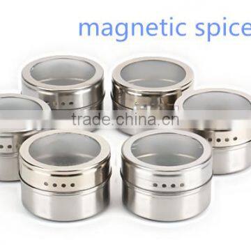 Stainless Steel Magnetic Spice Tins Set photo-2