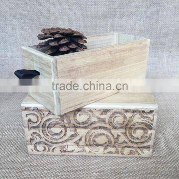 Recommended Custom Quality Graceful Wooden Essential Oil Organizer Box photo-5