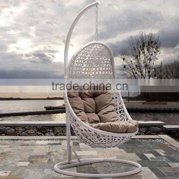 Outdoor garden swing furniture wicker rattan patio swing chair