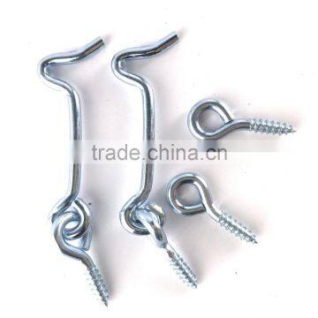 Easy Installation Heavy Safety Hook With Screw Eye, Zinc Plated photo-3