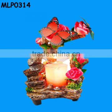 Night Light Red Butterfly Flower Indoor Wall Lamp