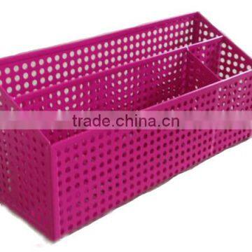 Punched Metal Newpaper Magazine Pen Holder Magnetic Divided Bin photo-2