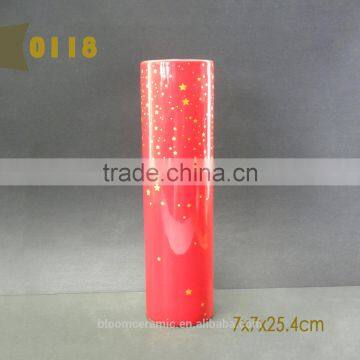 Pink Bow Flower Vase Painting Designs photo-5