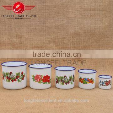 Cheap White Enamel Camping Mug Wholesale photo-2