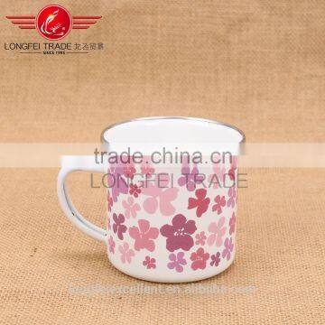 beautiful decal popular cheap enamel mugs print wholesale