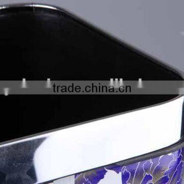 Plastic Trash Can Stainless Steel Rubbish Bin Household Garbage Can photo-2