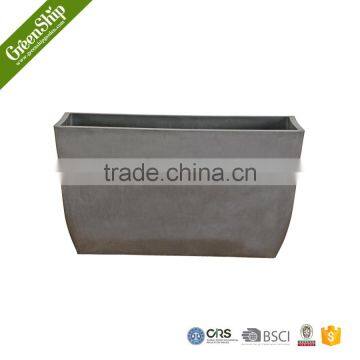 Square White Ceramic Flower Pot From Greenship/ 20 Years Lifetime/ Lightweight/ UV Protection/ Eco-friendly photo-2