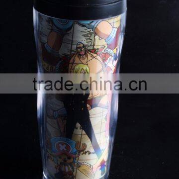 12oz Double Wall Coffee Plastic Travel Mug With Leak Proof Lid photo-2