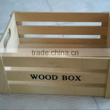 natural color plywood wooden crate for milk friut