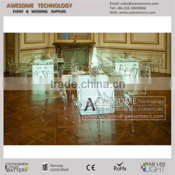 Led Stylish Glass Stackable Banquet Table photo-2