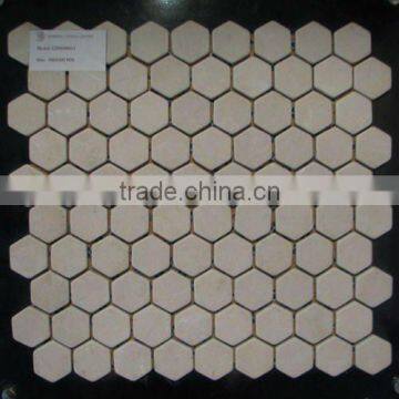 Beige Travertine Mosaic Floor Tile /Pattern