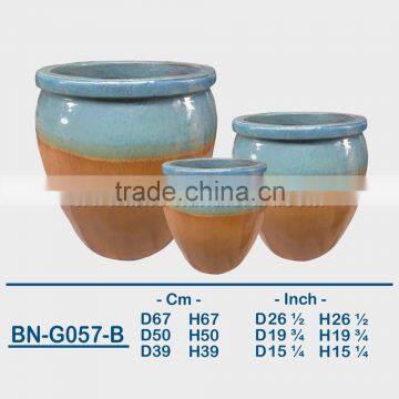 GLAZED CERAMIC OUTDOOR POT BN-G057 photo-3