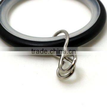 Large Silent Curtain Rod Ring Pole Loose Eyelet Hook Black ID35mm/OD42mm photo-4
