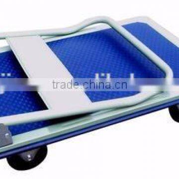 Top brand cheap price aluminum platform hand truck,warehouse trolley supplier