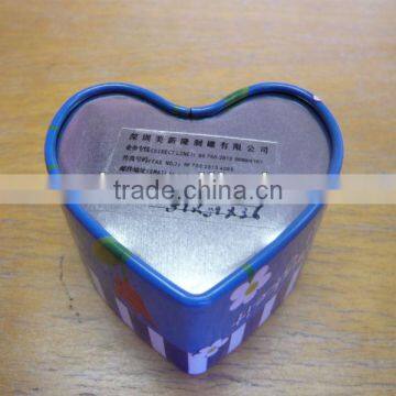 Heart sharp tin box