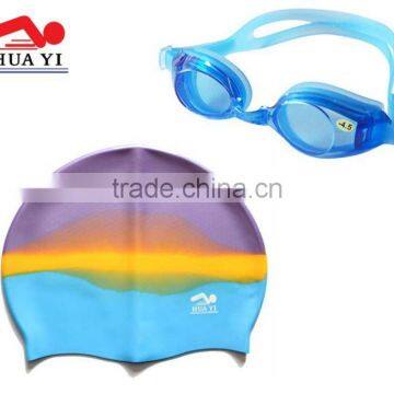 High end waterproof swimming caps and optical glasses