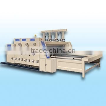 Semiautomatic flexo printing and slotting machine