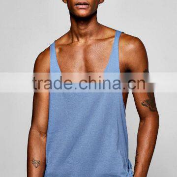 Camisole Men 100% Cotton Racer Back Workout Gym Vest Cool Cheap Wrestling Singlets photo-2