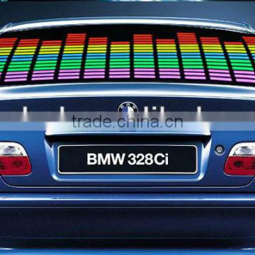 sound activated el lighting car sticker