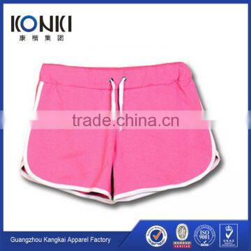 wholesale 100% cotton breathable running shorts for women