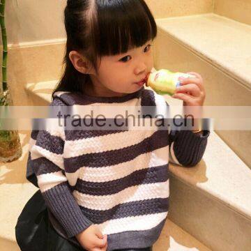 2016 Autumn New Model Baby Girls Sweater Designs Striped Pullover Cloak photo-2