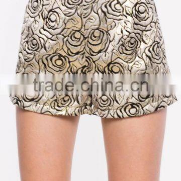 Summer New Style Women Trendy Golden Rose Dance Shorts photo-5