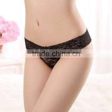 Hot selling ladies sexy lace thong g-string sexy women's transparent women lace thong