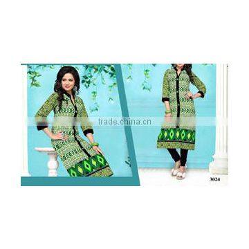 Ladies Cotton Printed Kurtis photo-4