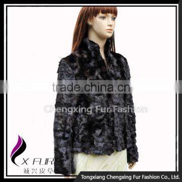 CX-G-A-256 Wholesale Price Ladies Genuine Mink Fur Women Winter Coat photo-4