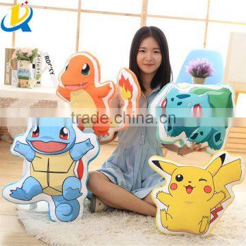 Hot selling best quality cute cartoon pokemon plush animal pillows