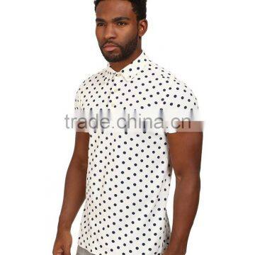 Latest Design Mens Short Sleeve Custom Dot Funny Polo Shirt photo-2