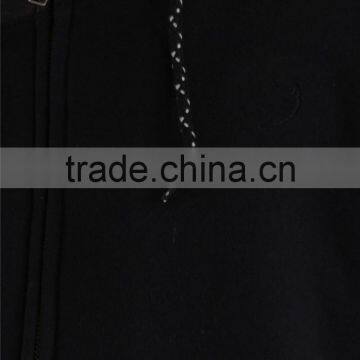 China Factory Black Hoodies 100% Cotton Pullover Hoodie for Man