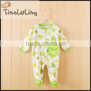 new arrival frog animal fleece winter footed sleeper pajamas kids pajamas