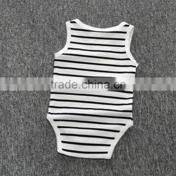 High Quality Baby Kids Online Clothing Store Plain Check White Rompers photo-3