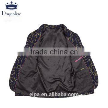 Daynoliao 2016 Latest Design Trendy One Button Slim Fit Casual Party Elbow Patches Blazer for Men photo-6