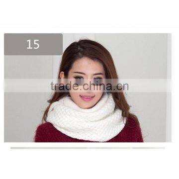New arrival different color choice fashion design high quality acrylics material solid infinity hijab scarf for ladies
