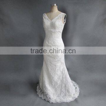 2017 China Manufacturer Customized Applique Lace Mermaid Wedding Dress photo-6
