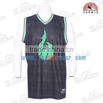 Latest Basketball Jersey Design 2016 With OEM Logo/artwork