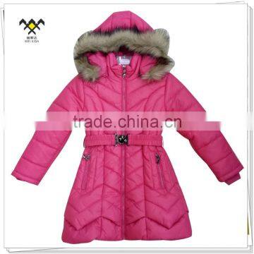 Fujian shishi factory unique girl long winter coats