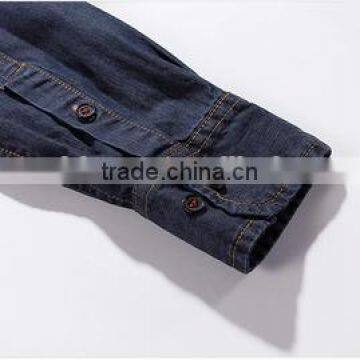 2016 Men Denim Shirts Wholesale , Men Denim Casual Shirt photo-4