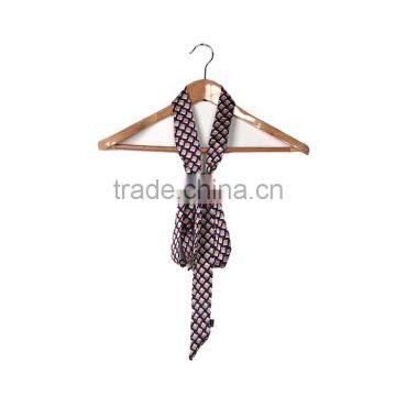 Chiffon Multifunction Skinny Scarf Multicolor Square Grid Checker Choker photo-2