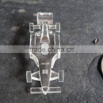 Noble Customized Made Crystal Glass Car Model For Souvenir Gift