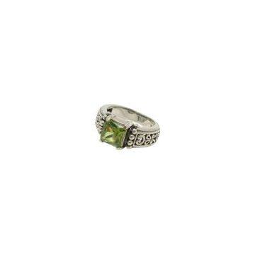 Indonesia Sterling Silver Rings With Peridot