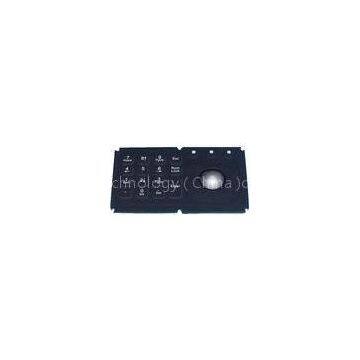 Mini 15 key panel mount keyboard with trackball for medical , diagnostic equipment