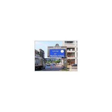 WIFI Commercial Advertising Outdoor Electronic Signage , Wall Mounted IP54 Full Color LED Sign