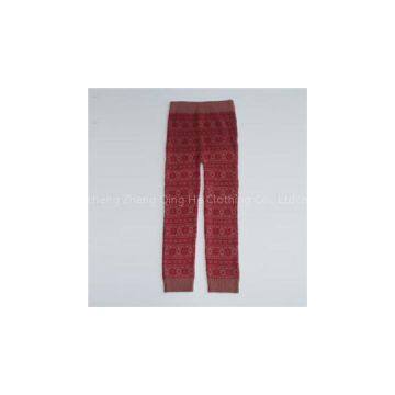 Women\'s Warm And Soft Jacquard Knitted Pants