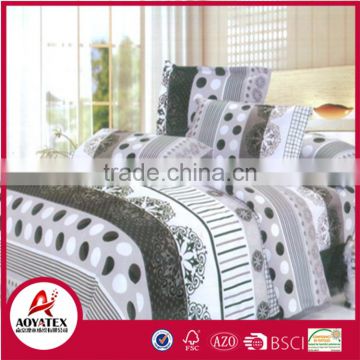 100% Polyester Home Choice Bedding Set,3pc Big Flower Pattern Microfiber Bedding Set photo-6