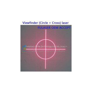 FU650SZYQ100-GD16 Diffractive optical elements(DOE) Viewfinder (Circle + Cross) pattern with adjustable focus