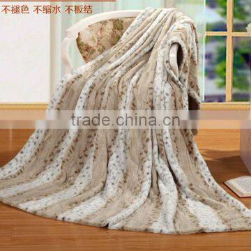 polyester microfiber pv fleece brushed throw