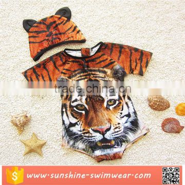 2017 Fashionable Summer Animal-print Kids Swimwear Wholesale